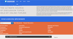 Desktop Screenshot of discussionfinder.com